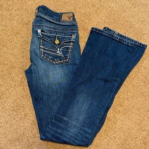 Elegant Dark Blue Boot Cut Jeans
